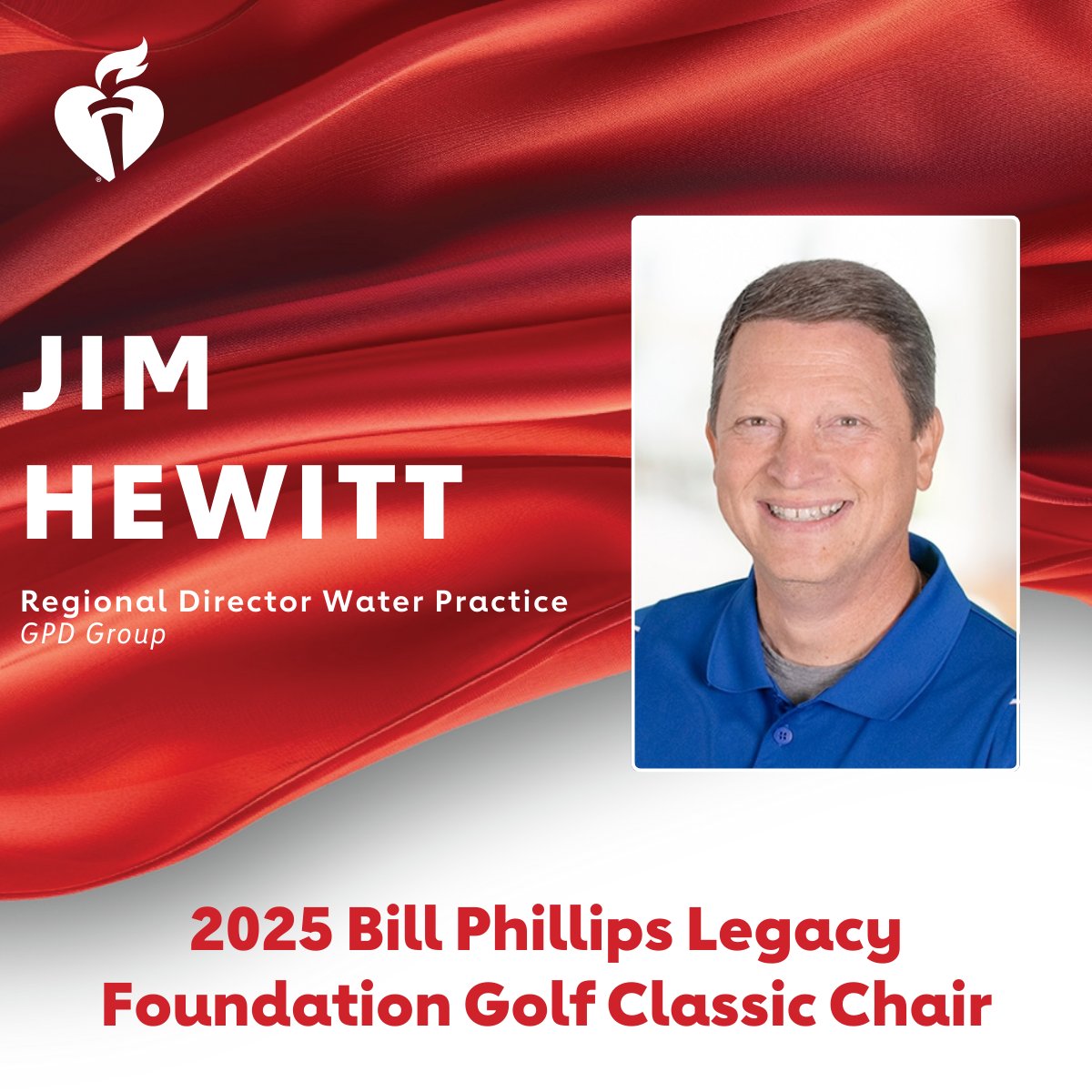 🌟 Exciting news! Jim Hewitt w/GPD Group is chairing the Bill Phillips Legacy Foundation Golf Classic to  create a world of longer, healthier lives.

Join us Monday, Aug. 11 to continue the legacy of local philanthropist Bill Phillips. Register today: spr.ly/601746lyR