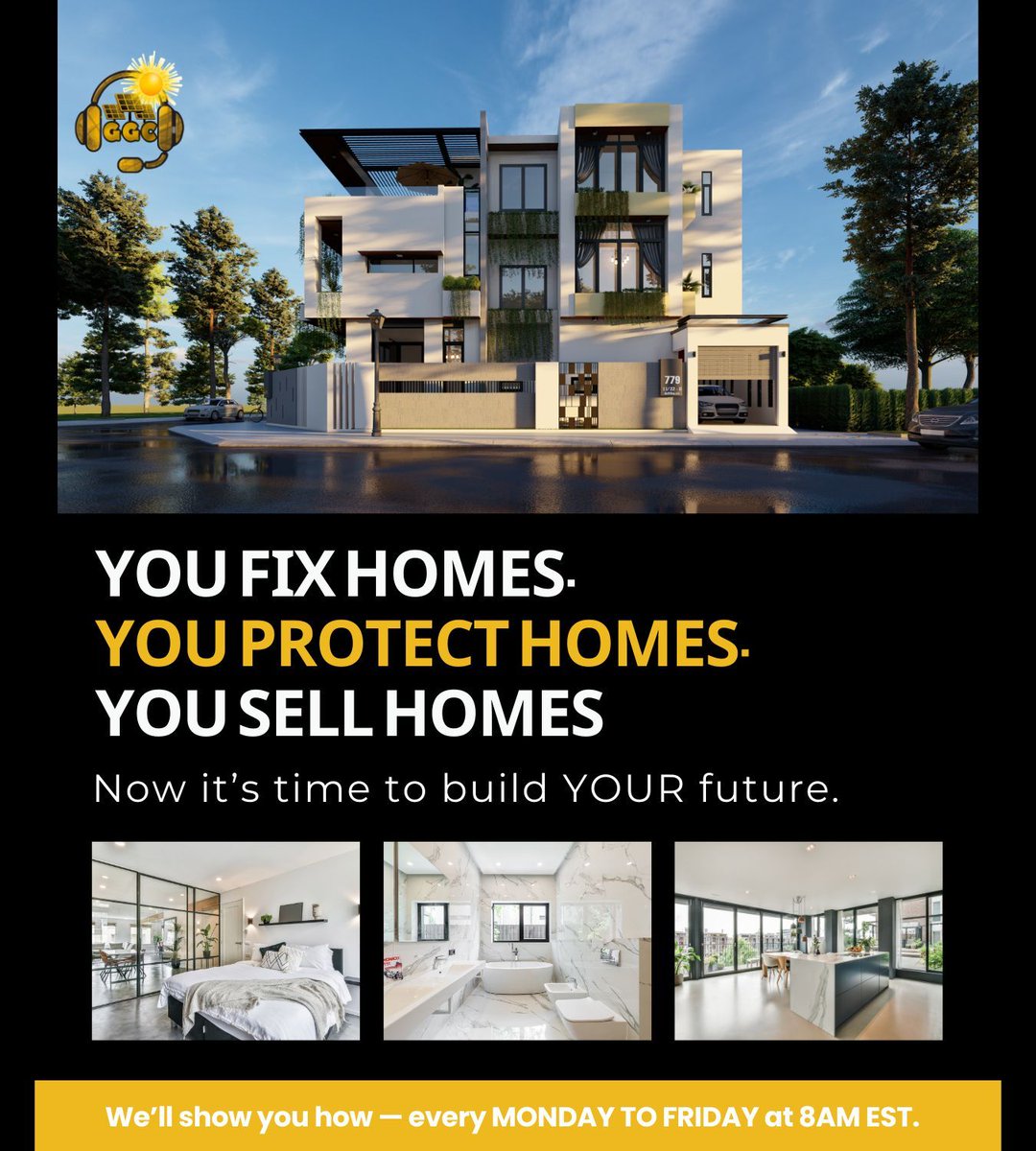 TimRealDealNeal's tweet image. 🔨 You fix homes. 🛡️ You protect homes. 🏡 You sell homes.
But what about your future? 💼💰
It’s time to build a legacy that works for you — not just for your clients.

👉 buff.ly/uX13VGj

#BuildYourFuture #SolarOpportunity #RealEstatePro #ContractorLife