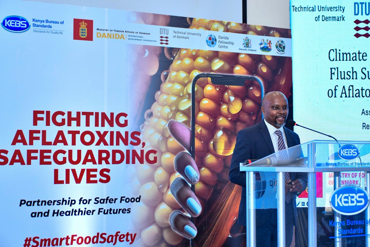 KEBS_ke's tweet photo. IN PICTURES: The launch of the Aflatoxin Surveillance and Management initiative, funded by the Danish International Development Agency, marks a significant step towards ensuring safer farming and food practices in Kenya. 

This project is especially vital for maize, the cornerstone of the country's staple diet (Ugali), as it seeks to protect public health and enhance food security for all.

#SmartFoodSafety #StandardsforQualityLife