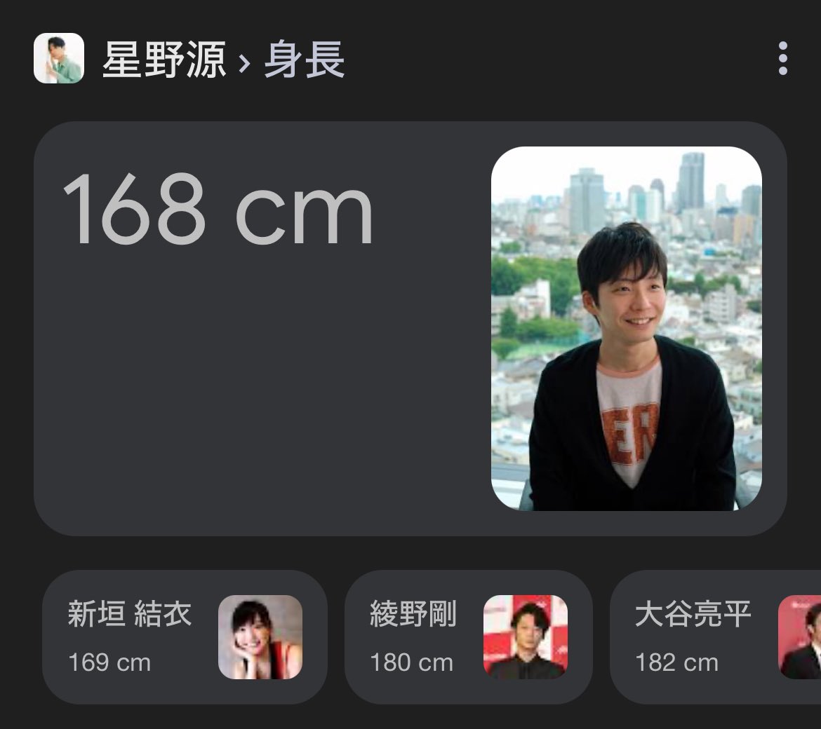 新垣 結衣 身長
