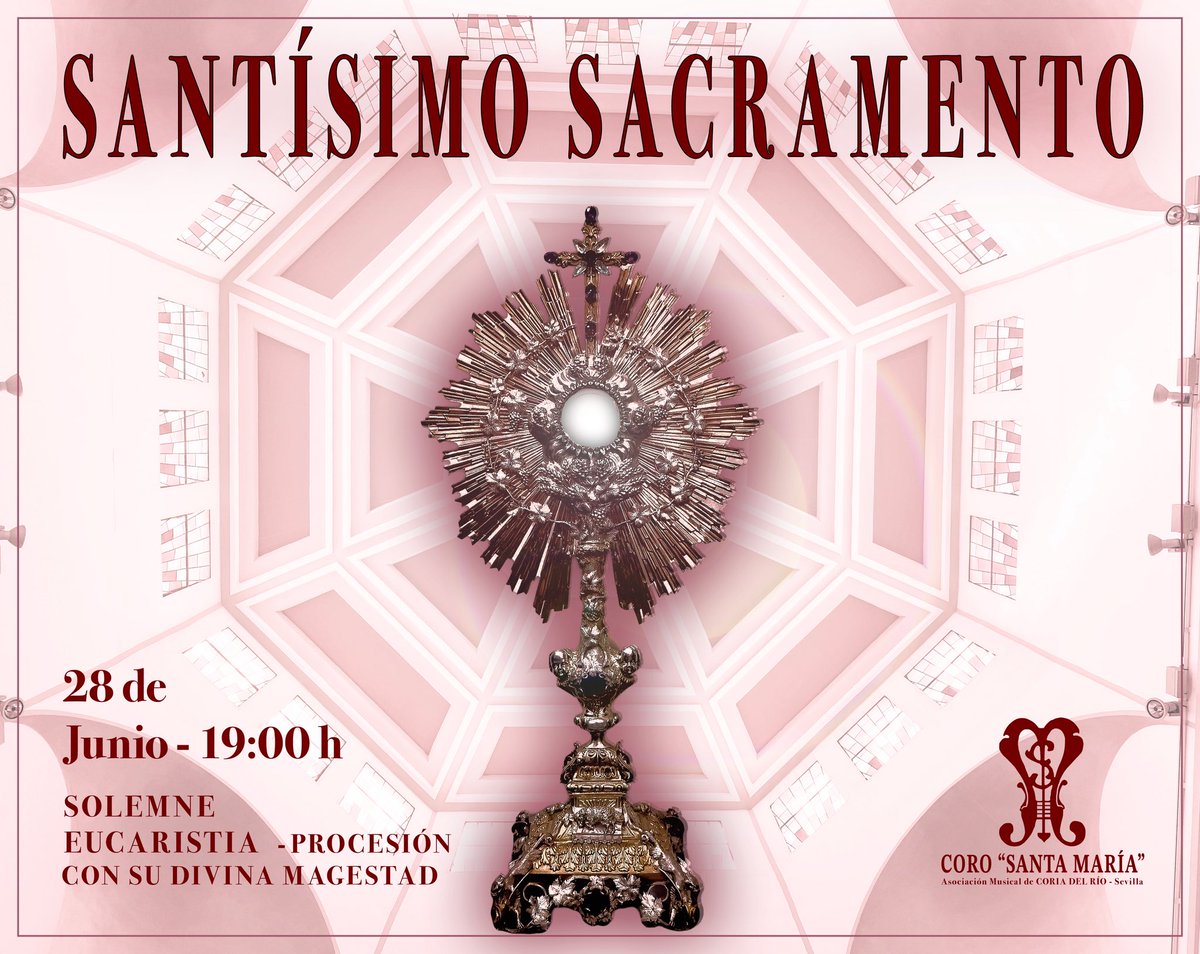 𝐂𝐀𝐋𝐄𝐍𝐃𝐀𝐑𝐈𝐎 | 𝐒𝐀́𝐁𝐀𝐃𝐎 𝟐𝟖 𝐃𝐄 𝐉𝐔𝐍𝐈𝐎: 𝐒𝐎𝐋𝐄𝐌𝐍𝐄 𝐄𝐔𝐂𝐀𝐑𝐈𝐒𝐓𝐈́𝐀 𝐘 𝐏𝐑𝐎𝐂𝐄𝐒𝐈𝐎́𝐍 𝐂𝐎𝐍 𝐄𝐋 𝐒𝐀𝐍𝐓𝐈́𝐒𝐈𝐌𝐎 𝐃𝐄 𝐋𝐀 𝐏𝐀𝐑𝐑𝐎𝐐𝐔𝐈𝐀 𝐃𝐄 𝐒𝐀𝐍 𝐉𝐎𝐒𝐄́
▪️Leer noticia: acortar.link/h4FkFz
#corosantamaria #coriadelrio #Corpus25