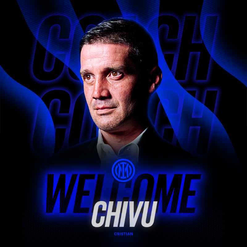 Inter_en's tweet photo. A new chapter waiting to be written 🖊️
Cristian Chivu is our new head coach 🇷🇴

#ForzaInter #WelcomeCristian