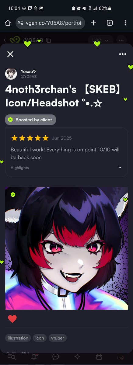 That's meeee
Go check out <a href="/_Y05A8_/">Yosao 🫧 | COMMS OPEN</a> on vgen!!!

vgen.co/Y05A8

Their comms are closed rn but keep an eye on them!!! #vgen