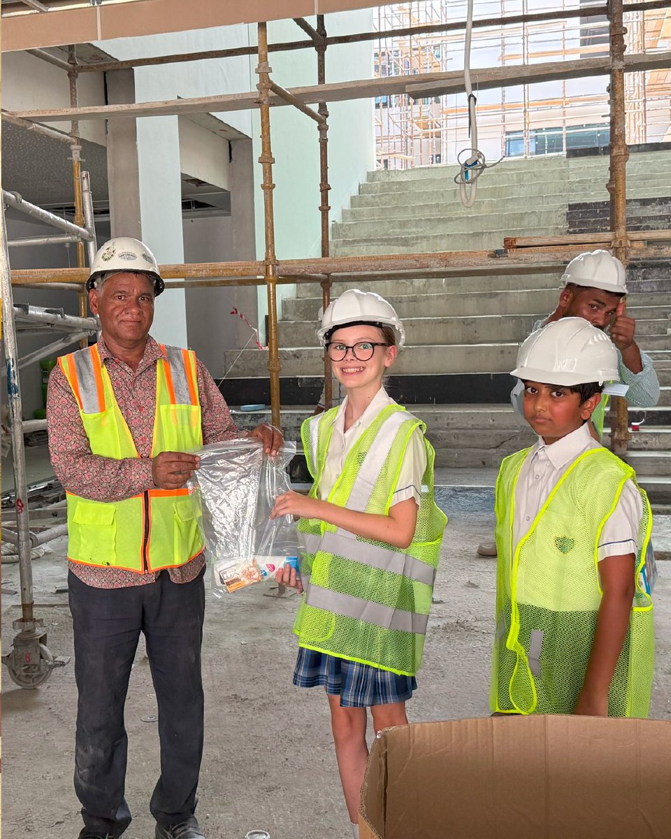 ArcadiaSch's tweet image. The Head Boy and Head Girl, along with the APA Chair, recently visited Arcadia Global School's secondary site to distribute care packages donated by ABS, JVT staff, parents, and students to the hardworking laborers.
#CarePackages #APA #JVTStaff #UAE #Dubai #Education #ABS