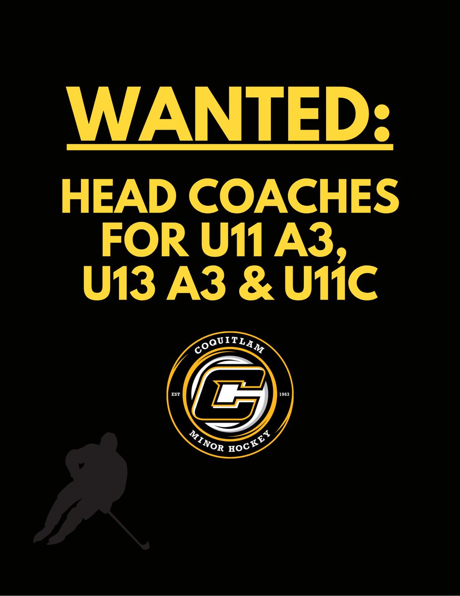 Join our team!  Click here to submit your application today: coquitlamminorhockey.org/apply-to-be-a-…