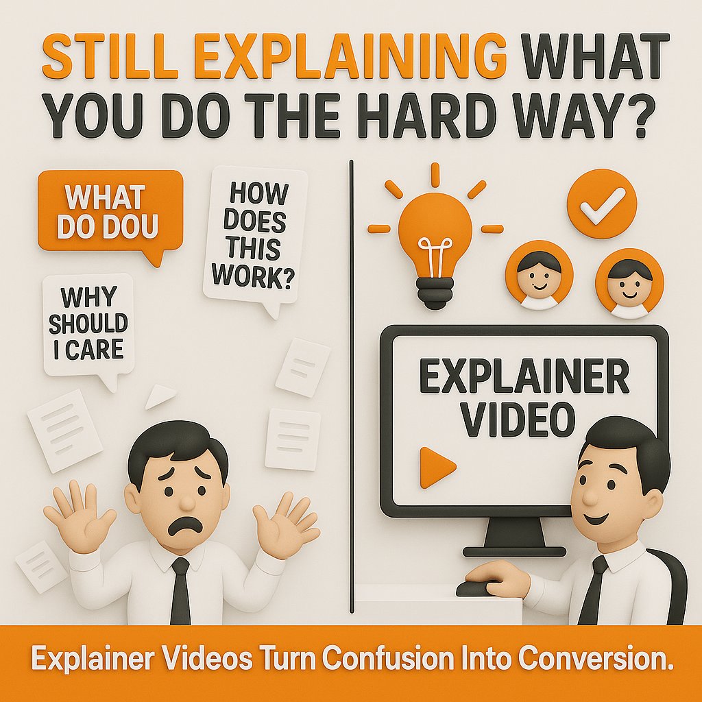 Still explaining what you do the hard way? 😓
An explainer video = less talk, more clarity 💡
Turn confusion into conversion.

🎬 Let your video speak for you.

#ExplainerVideo #MarketingTips #SmallBiz #ContentStrategy #BusinessGrowth #DigitalMarketing #EdmanTV