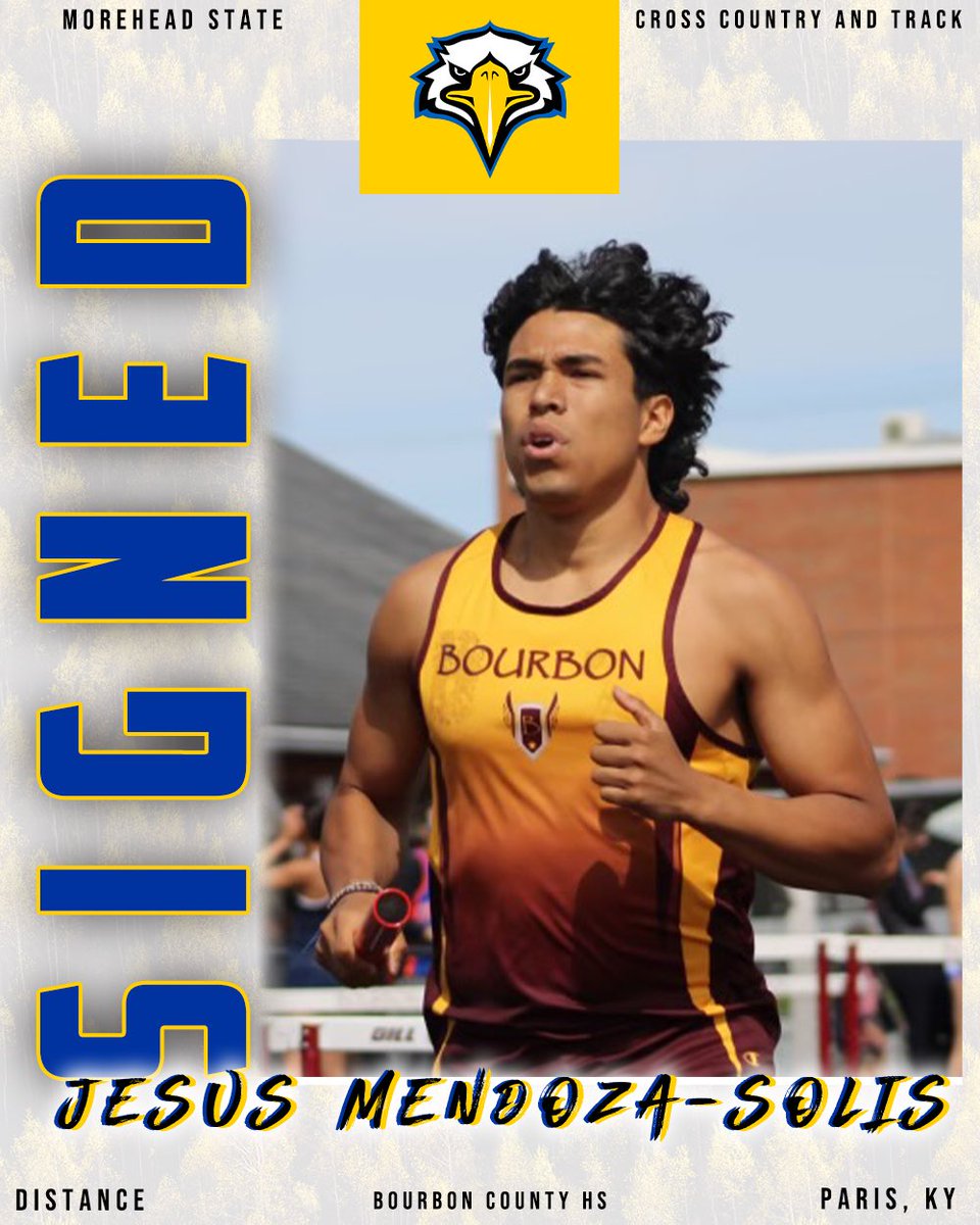 Signed ✍️

Jesus is a very accomplished middle distance runner recently taking his team to a 4x400 state championship, he will make a great addition to our squad and be ready to roll next year! 

Welcome to the Eagle family Jesus! 🦅