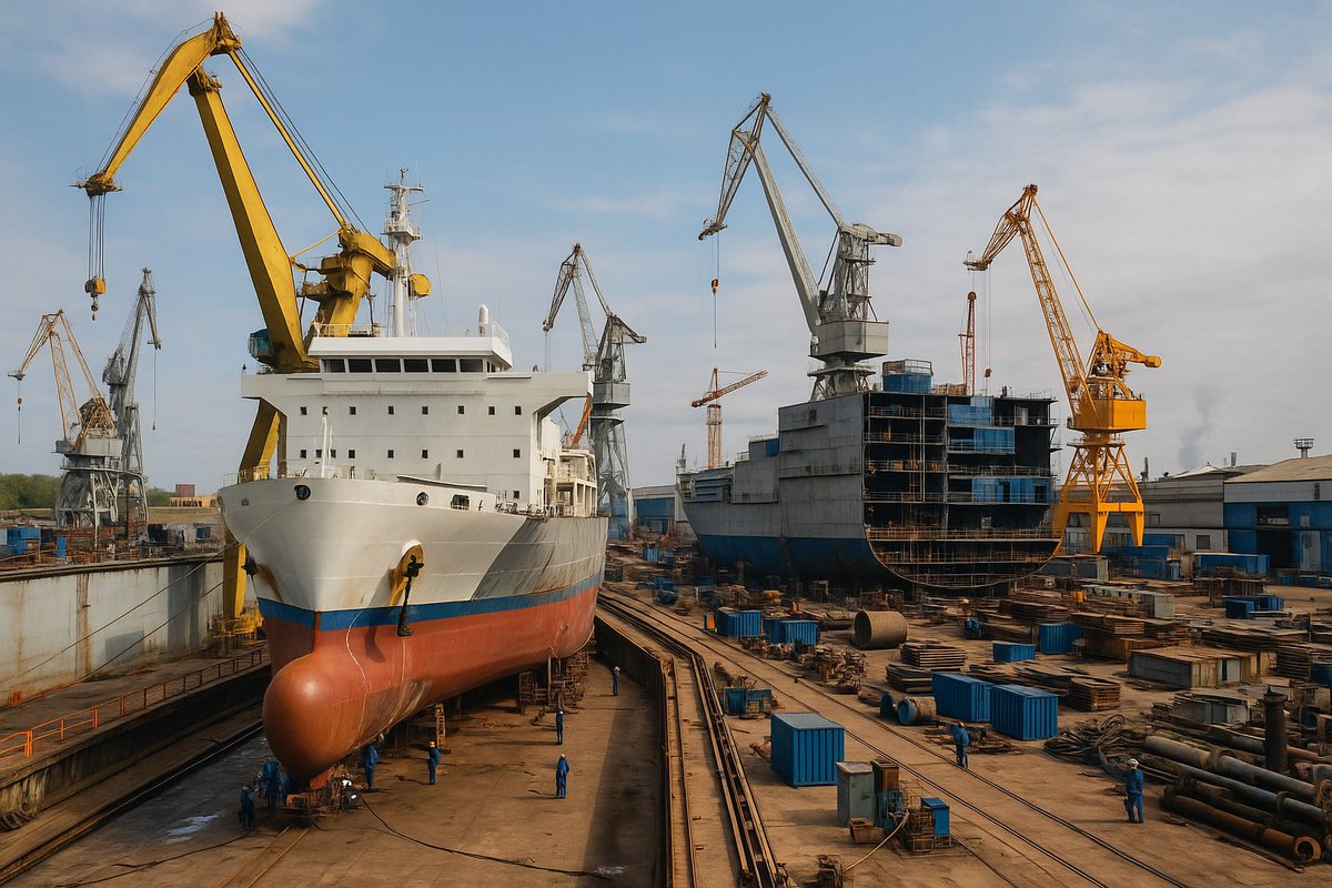 themaritimenet's tweet photo. ⚙️ Shipyards are evolving—fast.
🚀 Modular builds
🌱 Green hydrogen
🧠 AI logistics
📊 Digital twins
Smarter, faster, greener ops await.
https://t.co/ddGS1AeKtP
#Shipping #Maritime #Shipyard #TechAtSea https://t.co/O1luv220sc