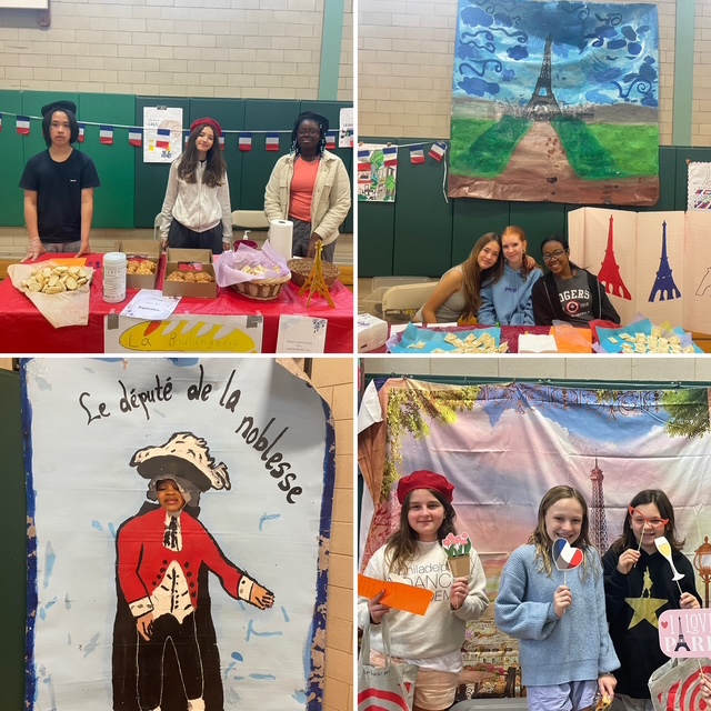 WVMSDragons's tweet image. Ms. Arnold and Ms. Colmary’s French students organized and hosted their annual Festival Français, celebrating together while building community and strengthening their French skills #FrenchFun #WVMS #LMSD