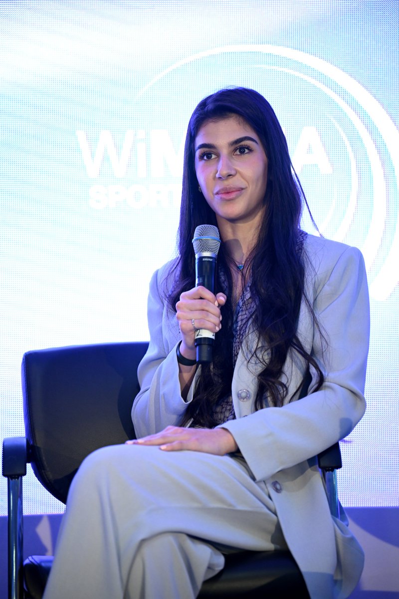 WimenaSport's tweet image. Incredible energy at our “Vision for Women in Sport” panel 💬
Chaired by Karen Webb Moss (More Than Equal), joined by pro skier Sharifa AlSudairi & racing driver Farah Al-Yousef.
Breaking barriers & sharing bold visions 🙌
#WIMENASportwithAramco #WomenInSport #WIMENA