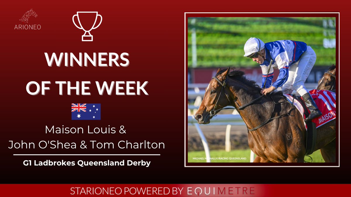 Arioneo (@arioneo_off) on Twitter photo 🏇 Huge congratulations to <a href="/JohnOSheaRacing/">O'Shea & Charlton Racing</a> and Maison Louis for their win the G1 Ladbrokes Queensland Derby!
A fantastic race showcasing the power of informed preparation. 💥
#arioneo #equimetre #horsedatascience #empoweryourexpertise 🏇 Huge congratulations to <a href="/JohnOSheaRacing/">O'Shea & Charlton Racing</a> and Maison Louis for their win the G1 Ladbrokes Queensland Derby!
A fantastic race showcasing the power of informed preparation. 💥
#arioneo #equimetre #horsedatascience #empoweryourexpertise