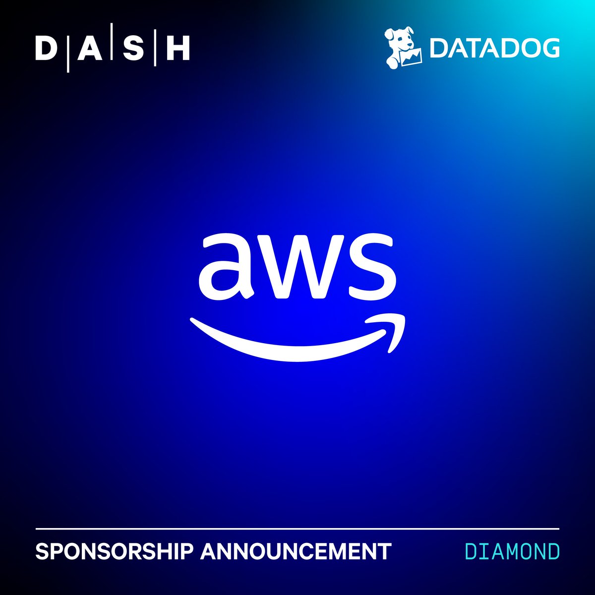 We’re excited to welcome <a href="/AWS/">Amazon Web Services</a>  a sponsor at #DASH2025. Visit their booth to see how Peloton uses AWS and Datadog to monitor performance at scale and enter for a chance to win a Peloton Bike. #AWSPartner