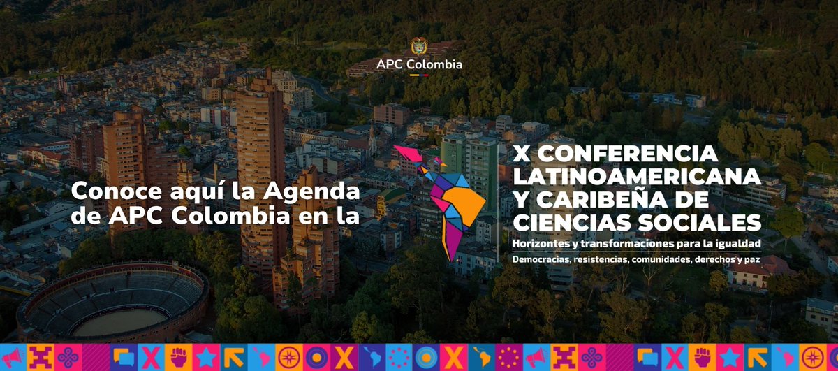 #APCColombia participa en la X Conferencia de <a href="/_CLACSO/">CLACSO</a>, el encuentro más relevante de ciencias sociales en A. Latina y el Caribe. 📅 Del 9 al 12 de junio en Bogotá. 

Conoce nuestra agenda aquí apccolombia.gov.co/comunicaciones…