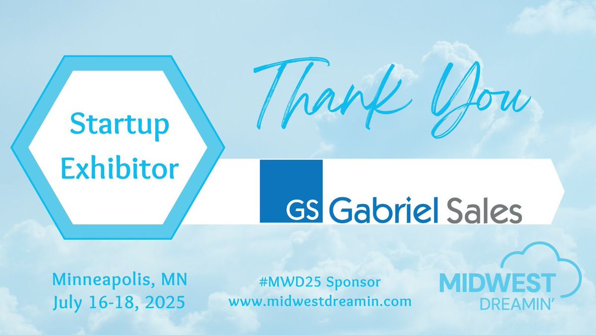 Midwest Dreamin' (@midwest_dreamin) on Twitter photo We are thrilled to welcome <a href="/GS_Social/">Gabriel Sales</a>, a Marketing Automation Agency, as a new sponsor to #MWD25! Thank you for choosing to start your Dreamin' journey with us--we appreciate your support! Attending the event? Stop by their booth to meet their fantastic team We are thrilled to welcome <a href="/GS_Social/">Gabriel Sales</a>, a Marketing Automation Agency, as a new sponsor to #MWD25! Thank you for choosing to start your Dreamin' journey with us--we appreciate your support! Attending the event? Stop by their booth to meet their fantastic team