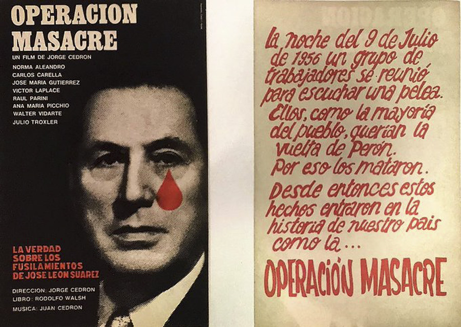 LA HISTORIA DE PELÍCULA DE "OPERACIÓN MASACRE"
ABRO HILO🧵

Cuando hablamos de los fusilamientos de José León Suárez de 1956 generalmente recurrimos al libro de Rodolfo Walsh, pero también existe la pelicula, adaptada por Jorge "El Tigre" Cedrón y filmada en clandestinidad +