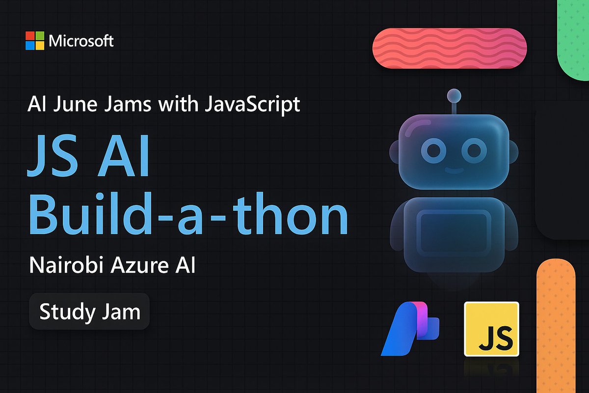 Pooncharaat's tweet photo. 🚨 The #JSAIBuildathon kicks off TODAY! 🚨
🎥 Join the live kick-off on @MSFTReactor 👉 https://t.co/OCAXfYGwjG

🧠 Build AI apps, agents &amp; more with LangChain.js, RAG, Azure AI Foundry &amp; MCP.

💡 Join a local #StudyJam to get hands-on help!
📘 https://t.co/BF1sRyBxbq https://t.co/M0bhzZWBK7