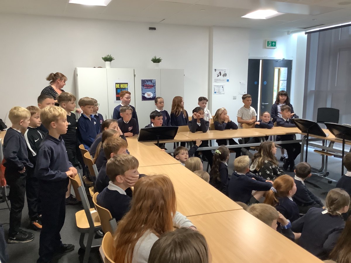 P4a &amp; P4b were invited to watch P6 &amp; P7 play percussion! They were amazing and have clearly been working hard. P4 were a great audience too!