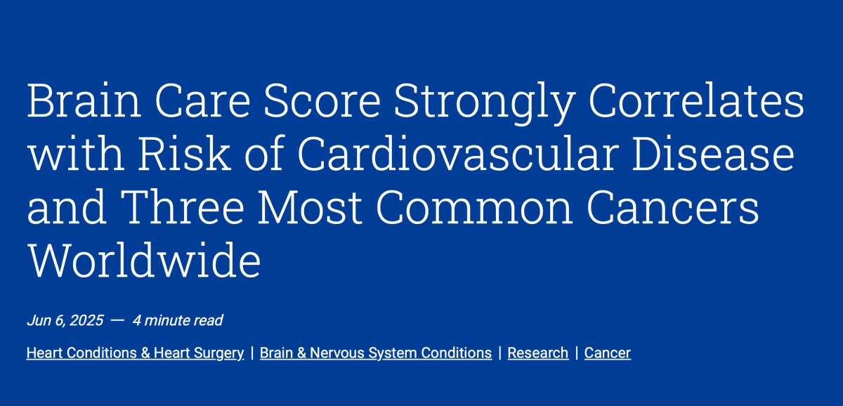 McCance Center for Brain Health at MGH (@mghbrainhealth) on Twitter photo A new study shows McCance Brain Care Score Strongly Correlates with Risk of Cardiovascular Disease & Common Cancers. Learn more: massgeneralbrigham.org/en/about/newsr… #McCanceBrainDiscoveries <a href="/RudyTanzi/">Dr. Rudy Tanzi</a> A new study shows McCance Brain Care Score Strongly Correlates with Risk of Cardiovascular Disease & Common Cancers. Learn more: massgeneralbrigham.org/en/about/newsr… #McCanceBrainDiscoveries <a href="/RudyTanzi/">Dr. Rudy Tanzi</a>