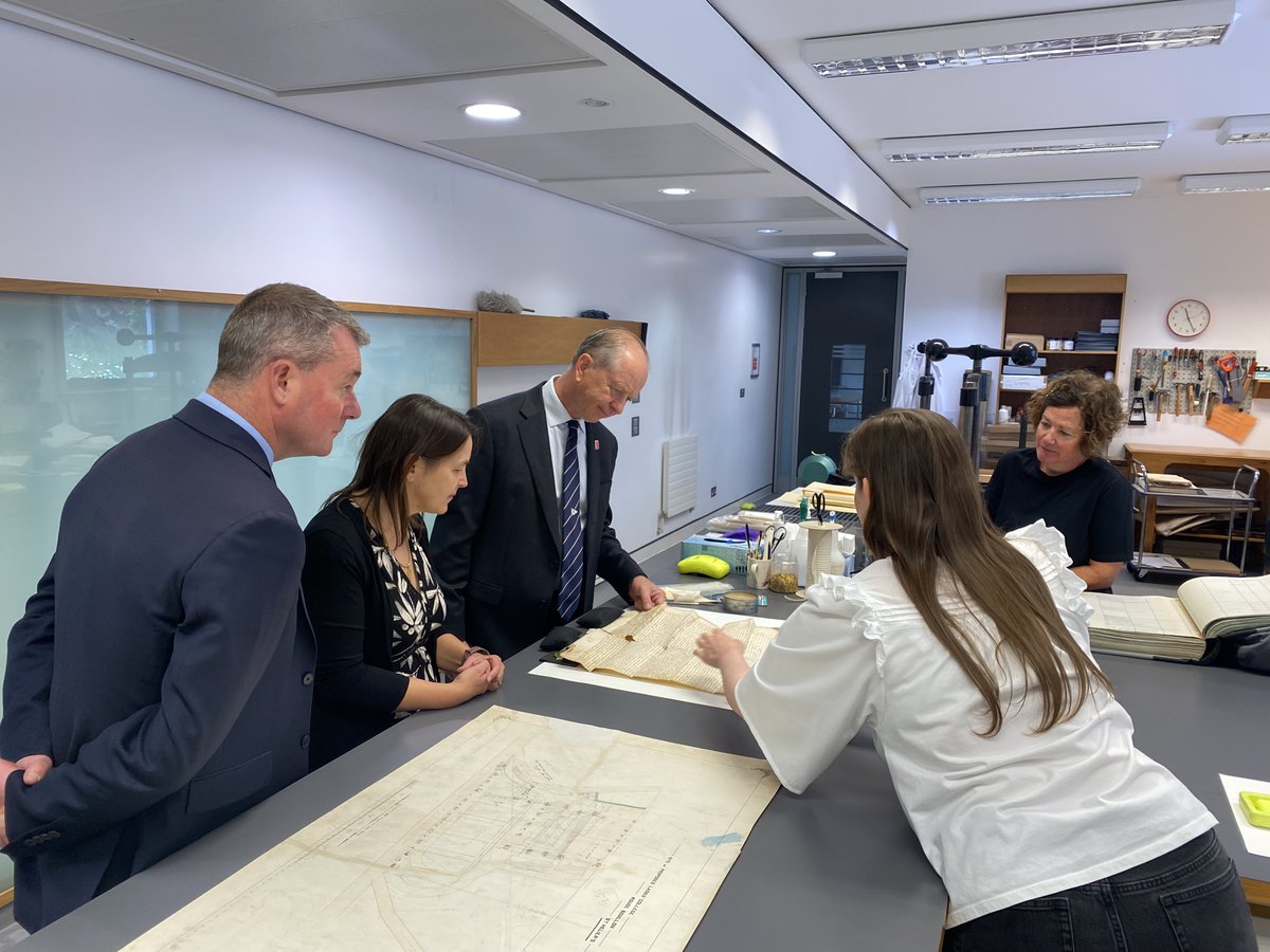 We love showing people what goes on behind the scenes at #JerseyArchive and today we welcomed special guest Lt Gov Vice Admiral Jerry Kyd CBE for a tour and to view some of the incredible records we care for.
#VIP #Visit #Archives #Records #History #Heritage #OurIslandStory