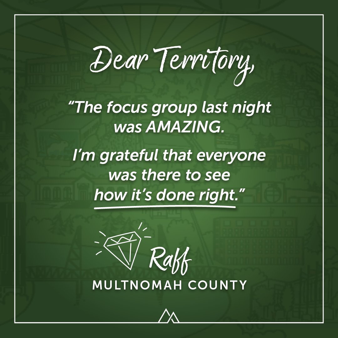 🌟 It’s always a pleasure to collaborate with our clients and showcase Territory's skillful and empathetic facilitation. Grateful for the opportunity to make a meaningful impact together! #ClientLove #Collaboration #FocusGroup