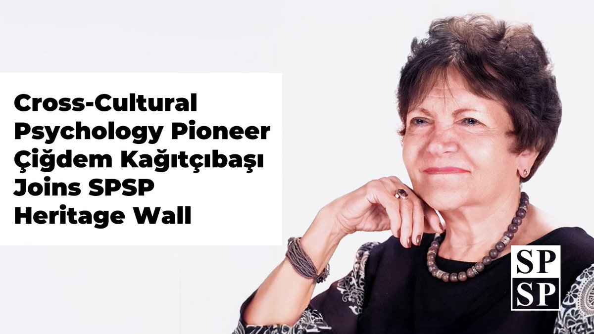 🎉 We're thrilled to announce Dr. Çiğdem Kağıtçıbaşı as our newest Heritage Wall inductee! A pioneer of social psychology in Turkey &amp; leading cross-cultural researcher known for Family Change Theory &amp; Theory of Autonomous-Related Self.

Learn more: ow.ly/LSQY50W6hVT