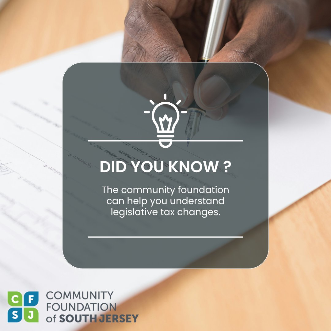 Stay updated on national tax law changes affecting charitable giving! CFSJ offers insights to help you navigate the proposed legislation. #LiveGiveLoveSJ #CharitableGiving #Philanthropy