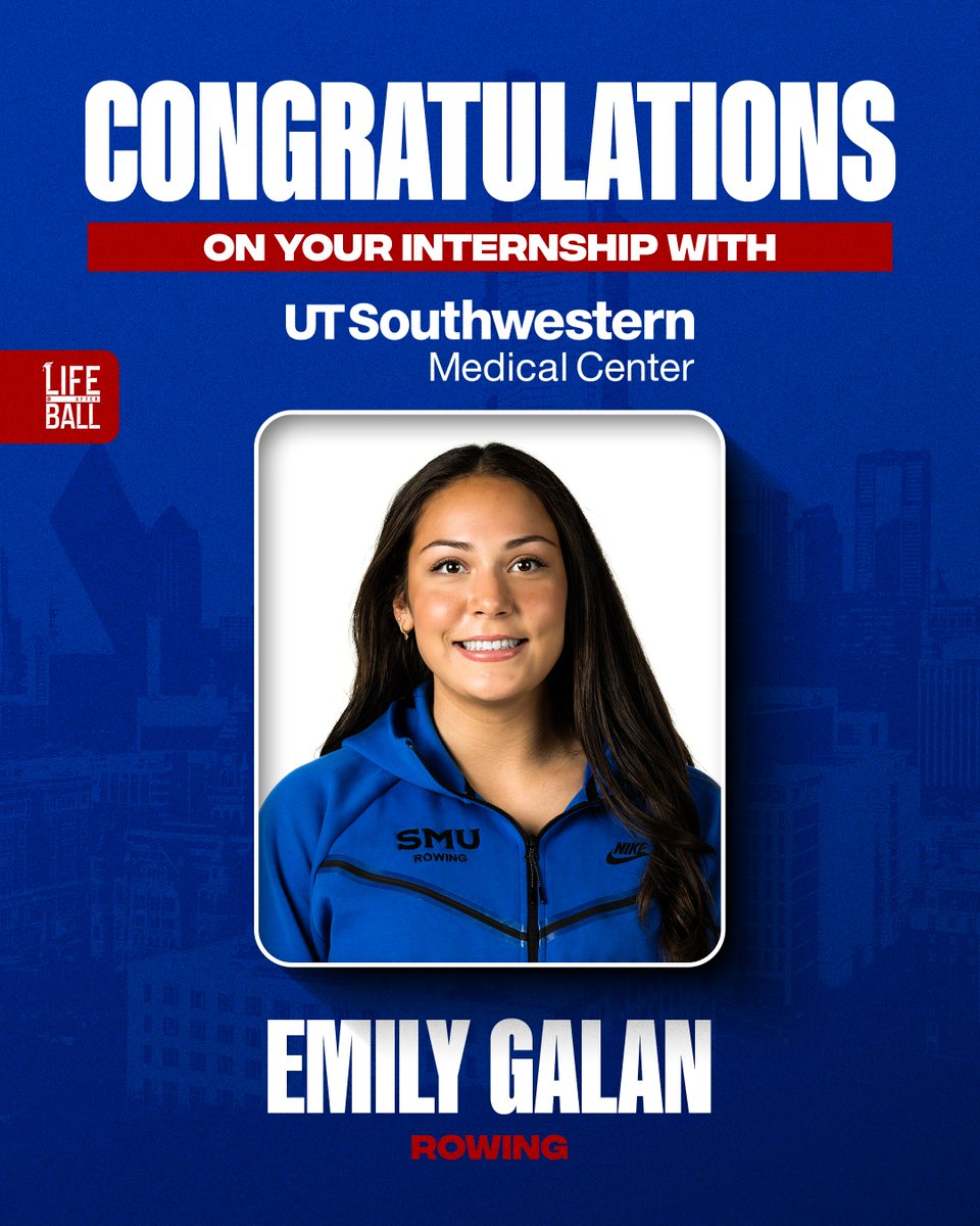 LifeAfterBall_'s tweet image. Congratulations Emily Galan on your internship at UT Southwestern Medical Center! #LifeAfterBall #Internship @SMURowing