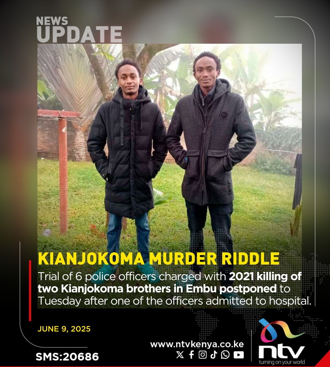 CJ_Emeritus's tweet photo. In 2021, Police killed two young soul kianjokoma brothers, to date, family, friends and colleagues are still thirsty for justice, all they do is to postpone proceedings. Now they've killed Albert Ojwang, DIG NPS? ENOUGH IS ENOUGH, #OccupyStatehouse2025 #JusticeForAlbertOjwang https://t.co/LIYCJoU4cG
