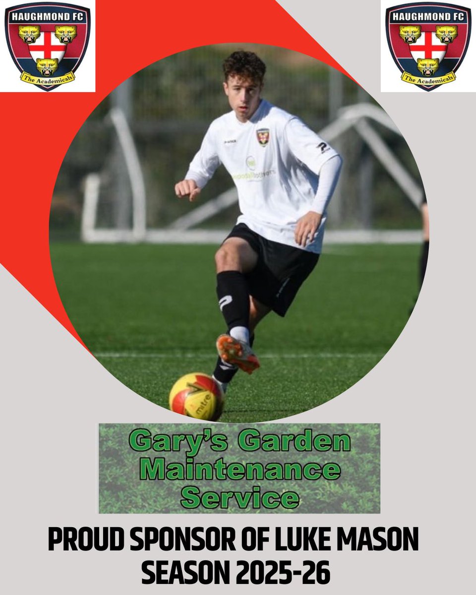 🚨 Player Sponsor 🚨 

Haughmond FC are pleased to announce  Gary’s Garden Maintenance as the sponsor of Mond midfielder, Luke Mason, for the season 🤝 

Thank you for your support. 

#mond