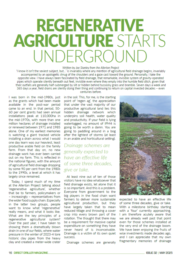 Direct Driller (@mydirectdriller) on Twitter photo Regenerative Agriculture Starts Underground written by <a href="/JoeWStanley/">Joe Stanley</a> from the <a href="/AllertonProject/">The Allerton Project</a>
Read the latest from issue 32 of Direct Driller Magazine, sponsored by <a href="/TrinityAgTech/">Trinity AgTech</a>
directdriller.com/regenerative-a…
#directdriller #regenerativeagriculture #sustainablefarming Regenerative Agriculture Starts Underground written by <a href="/JoeWStanley/">Joe Stanley</a> from the <a href="/AllertonProject/">The Allerton Project</a>
Read the latest from issue 32 of Direct Driller Magazine, sponsored by <a href="/TrinityAgTech/">Trinity AgTech</a>
directdriller.com/regenerative-a…
#directdriller #regenerativeagriculture #sustainablefarming