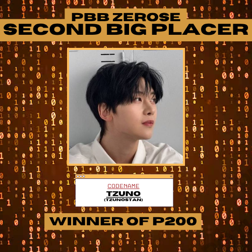 SECOND BIG PLACER

Congratulations TZUNO our BATCH 1er! Ikaw ang 2nd Place 26%!

#PBBZEROSEFinale
