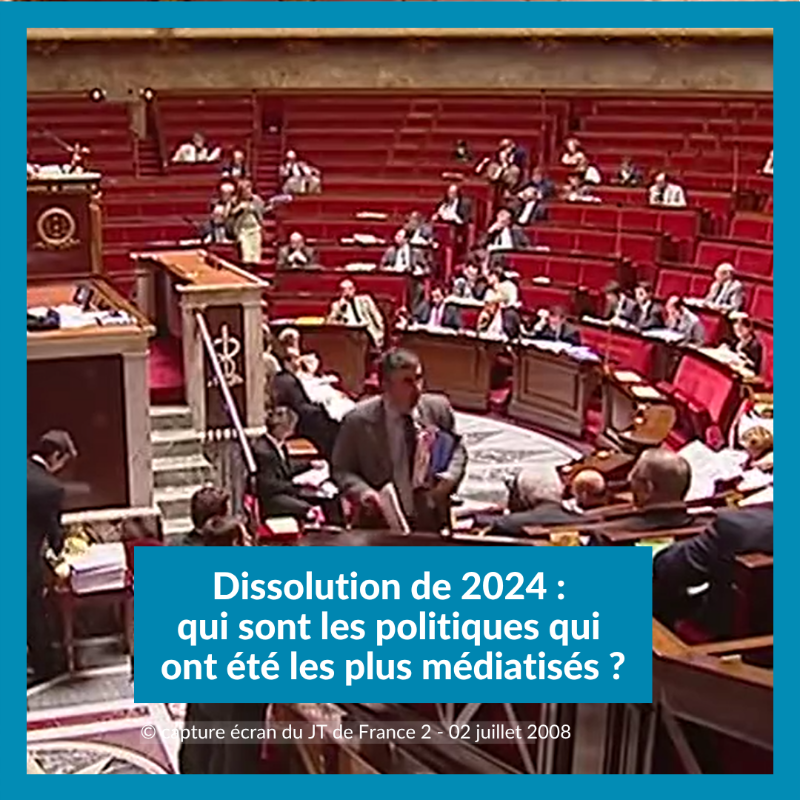Inafr_officiel's tweet photo. Le 9 juin 2024, Emmanuel Macron dissout l’Assemblée. De l'allocution du président de la République aux élections législatives, à l’aide de https://t.co/jl1TDAAvee, nous avons étudié les dynamiques de médiatisation des responsables de partis et des députés élus le 7 juillet 2024.