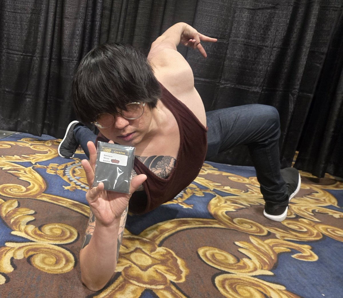 Won the gold foil commoner event at Nats 🥲 #fabtcg