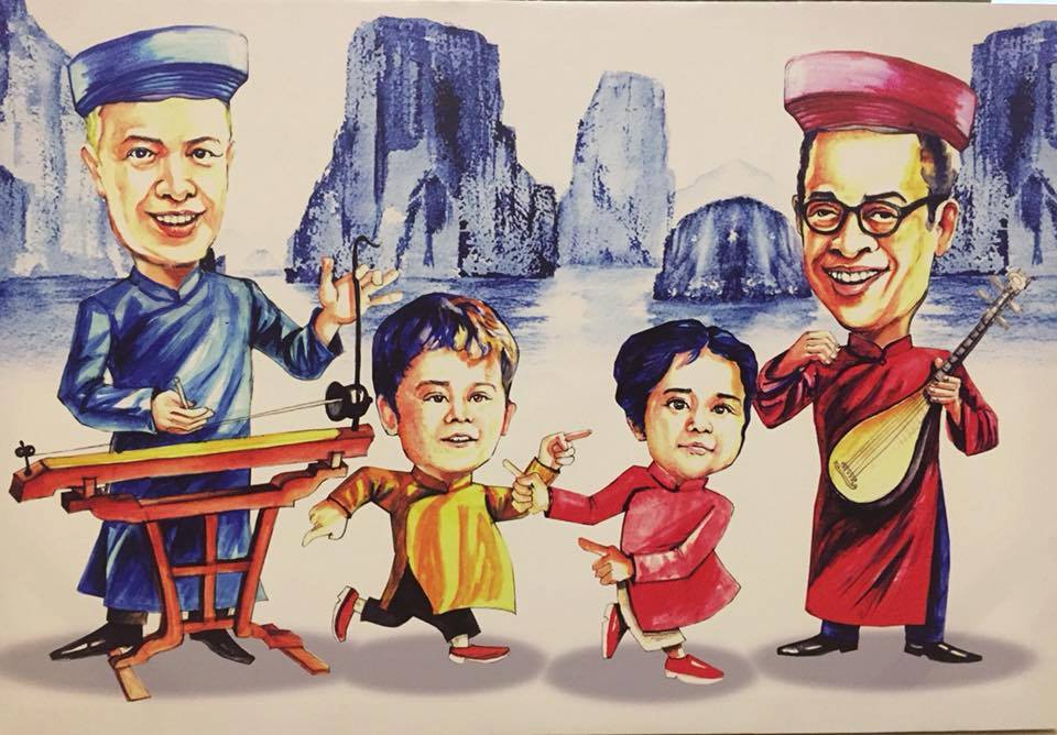📸 "A gift from a fellow ambassador in Hanoi depicting the Bond-Osius family in Halong Bay.”