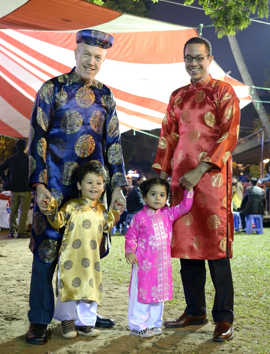 📸"Bond-Osius family celebrating Tet, the most important Vietnamese holiday, 2017, Hanoi.”