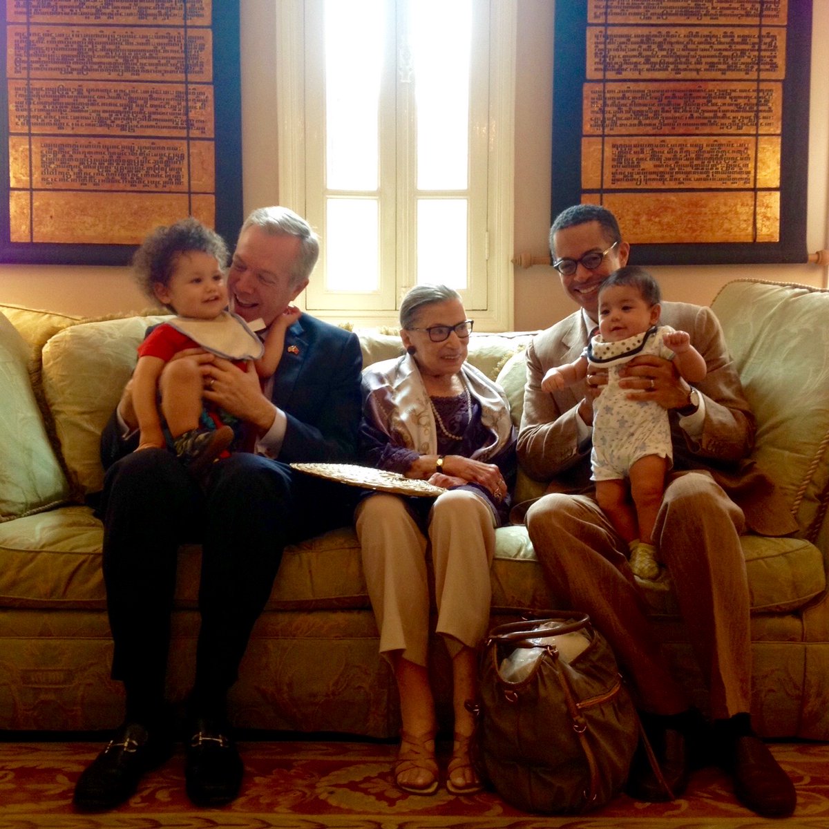 📸 "Bond-Osius family with Supreme Court Justice Ruth Bader Ginsburg, Hanoi, 2015.”