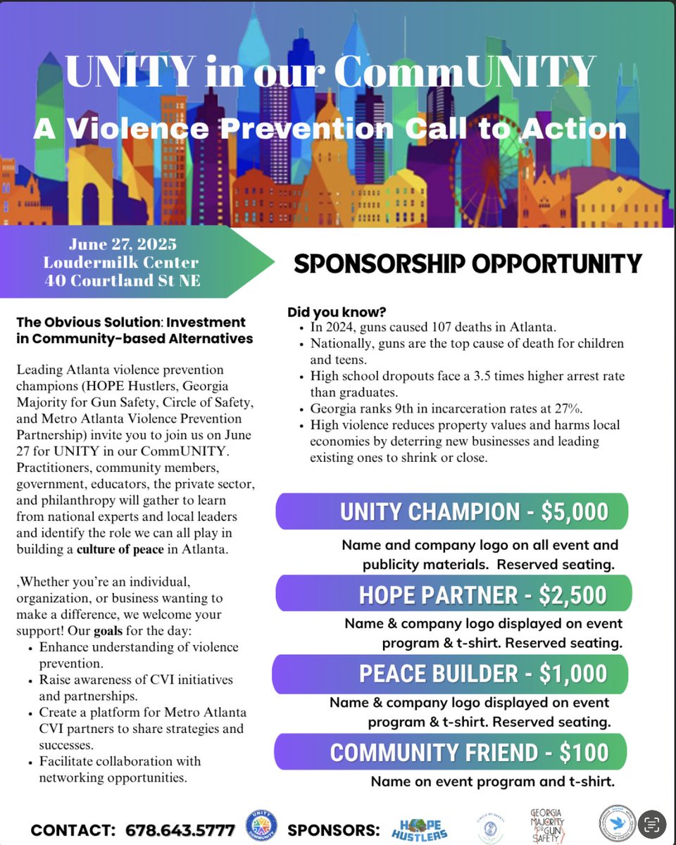 If you are a corporation, institution , or business in the city of #Atlanta and you want to be part of the solution, please read this and consider supporting the amazing work of our group!

<a href="/MAVPPLLC/">MAVPP</a> <a href="/hopehustlerscva/">H.O.P.E. Hustlers</a> <a href="/gsucjc/">GSU Dept. of Criminal Justice and Criminology</a> #CVIPI #AtlantaGA #ViolencePrevention