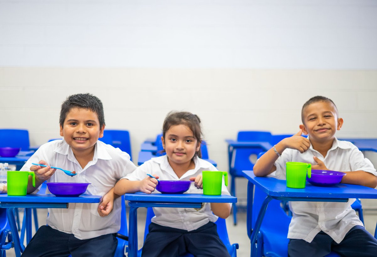 WFP_SV's tweet image. Niños que aprenden 📚, adultos que producen 🍅 y comunidades que prosperan 🌱

La buena nutrición es la base para que los niños puedan aprender y los adultos trabajar con energía para construir comunidades más fuertes 🥗💪