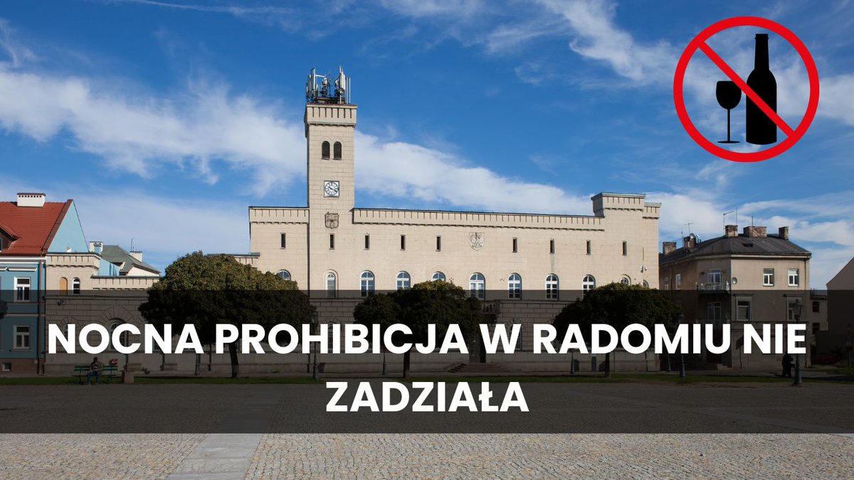 ❌ W Radomiu rozpoczęły się konsultacje społeczne dotyczące ograniczenia sprzedaży napojów alkoholowych w sklepach i na stacjach benzynowych w nocy.

Eksperci Warsaw Enterprise Institute stanowczo podkreślają, że inicjatywa ta, choć przedstawiana jako działanie na rzecz poprawy