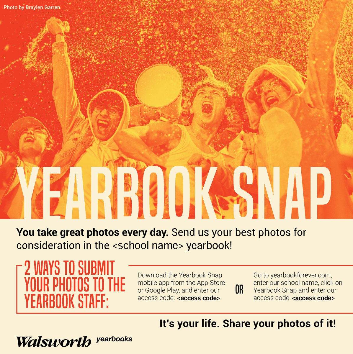 Increase your summer coverage possibilities by encouraging parents to use the Yearbook Snap app! Learn more at link.walsworthyearbooks.com/YearbookSnap. #Walsworth #Yearbooks