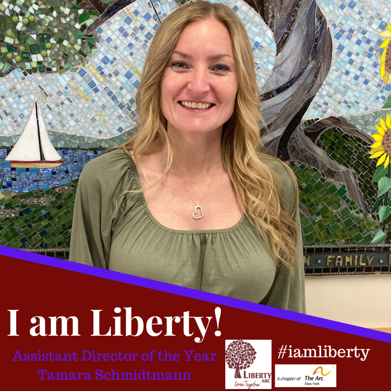 Congratulations to Tamara Schmidtmann for being named the 2025 Assistant Director of the Year at Liberty ARC! 

“Being named as Employee of the Year is such an honor. I would never imagine that my passion to support people to live their best lives would have me named as Assistant