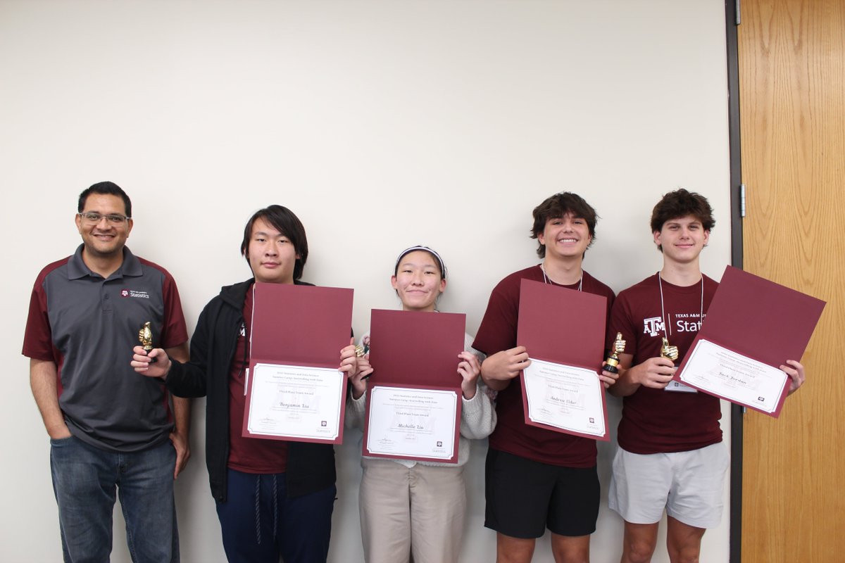 TAMUstats's tweet image. Thatβs a wrap on the 2025 Storytelling with Data Summer Camp! ππ
Huge thanks to the students, parents, and TAMU Stats faculty & staff for an amazing week. π
Canβt wait to see some of you in the Stats Department soon! ππ
#Camp2025 #TAMUStatistics #StorytellingWithData