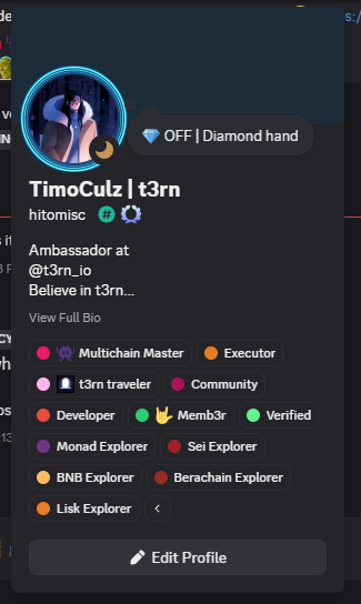 TimoCulz's tweet photo. Me ? Absolutly T3rn Trav3ler
My Badge ? Here 😎⤴️⤴️
Anything Else ? $TRN Tokenomics 👀 https://t.co/wEFjjS5kGy