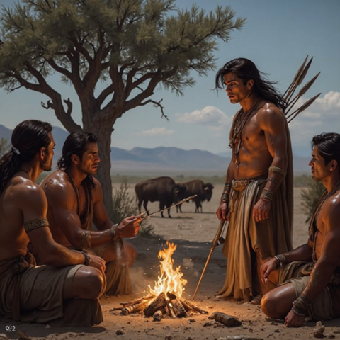 Sacred Union by Firelight

In the pool of sacred waters, she stands serene—
her attendants gently bathing every curve of her form,
honoring her with reverence, as tradition deems.
Petals float like whispered blessings,
and perfumed oils anoint her skin with the essence of spring