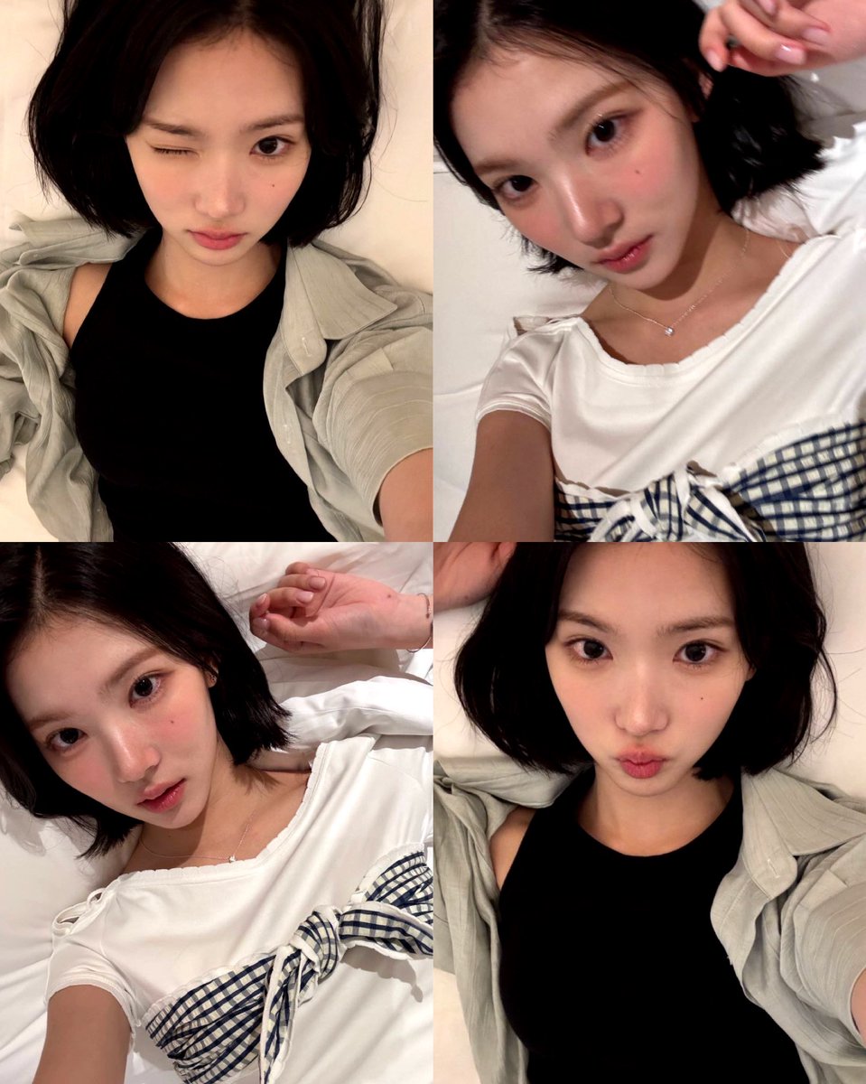 JIWOO AND HER BED SELCAS 🤍