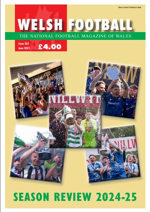 Welsh Football's full 2024-25 season review edition will be published on Thursday. Including the most complete set of final tables and honours, and gallery of winning teams, available anywhere in print or online. DM for details.