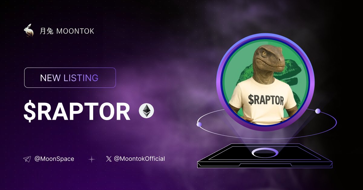 MoontokListing's tweet photo. ⚡ 月兔雷霆 - Moontok Xpress

Philosoraptor ( $RAPTOR )
https://t.co/APLbh4VAau

0x2Fc3f943792CbCd3cF3ad7C10D3FB14E61263dE3

LIQ: $19,105 | MC: $46,786

#altcoin #memecoins @raptorerc20 @moontokofficial https://t.co/n9wOQr97kV