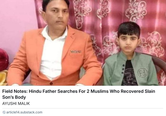 Article 14 (@article14live) on Twitter photo Requesting help in spreading the word, so that his thanks reached the Muslim duo who brought his son's body to the hospital amid the India-Pakistan conflict, Sanjeev Bhargav said, “I’d like to ask them to come & visit our home" <a href="/ayushimalik20/">Ayushi Malik</a>'s #fieldnotes Requesting help in spreading the word, so that his thanks reached the Muslim duo who brought his son's body to the hospital amid the India-Pakistan conflict, Sanjeev Bhargav said, “I’d like to ask them to come & visit our home" <a href="/ayushimalik20/">Ayushi Malik</a>'s #fieldnotes