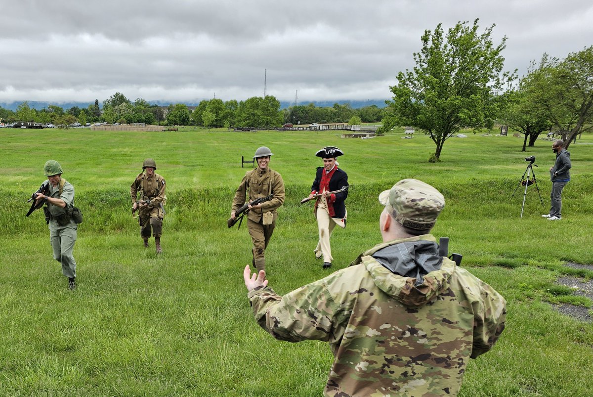 USAHEC (@usahec) on Twitter photo #BehindTheScenes
Members of the <a href="/USArmyOldGuard/">The Old Guard</a> filmed #Army250 promotional videos at our campus.
Here, Soldiers are representing various eras in <a href="/USArmy/">U.S. Army</a> history, from the Revolutionary War to current operations.
<a href="/USArmyMuseum/">National Museum of the United States Army</a> <a href="/USArmyCMH/">CMH</a> #BehindTheScenes
Members of the <a href="/USArmyOldGuard/">The Old Guard</a> filmed #Army250 promotional videos at our campus.
Here, Soldiers are representing various eras in <a href="/USArmy/">U.S. Army</a> history, from the Revolutionary War to current operations.
<a href="/USArmyMuseum/">National Museum of the United States Army</a> <a href="/USArmyCMH/">CMH</a>