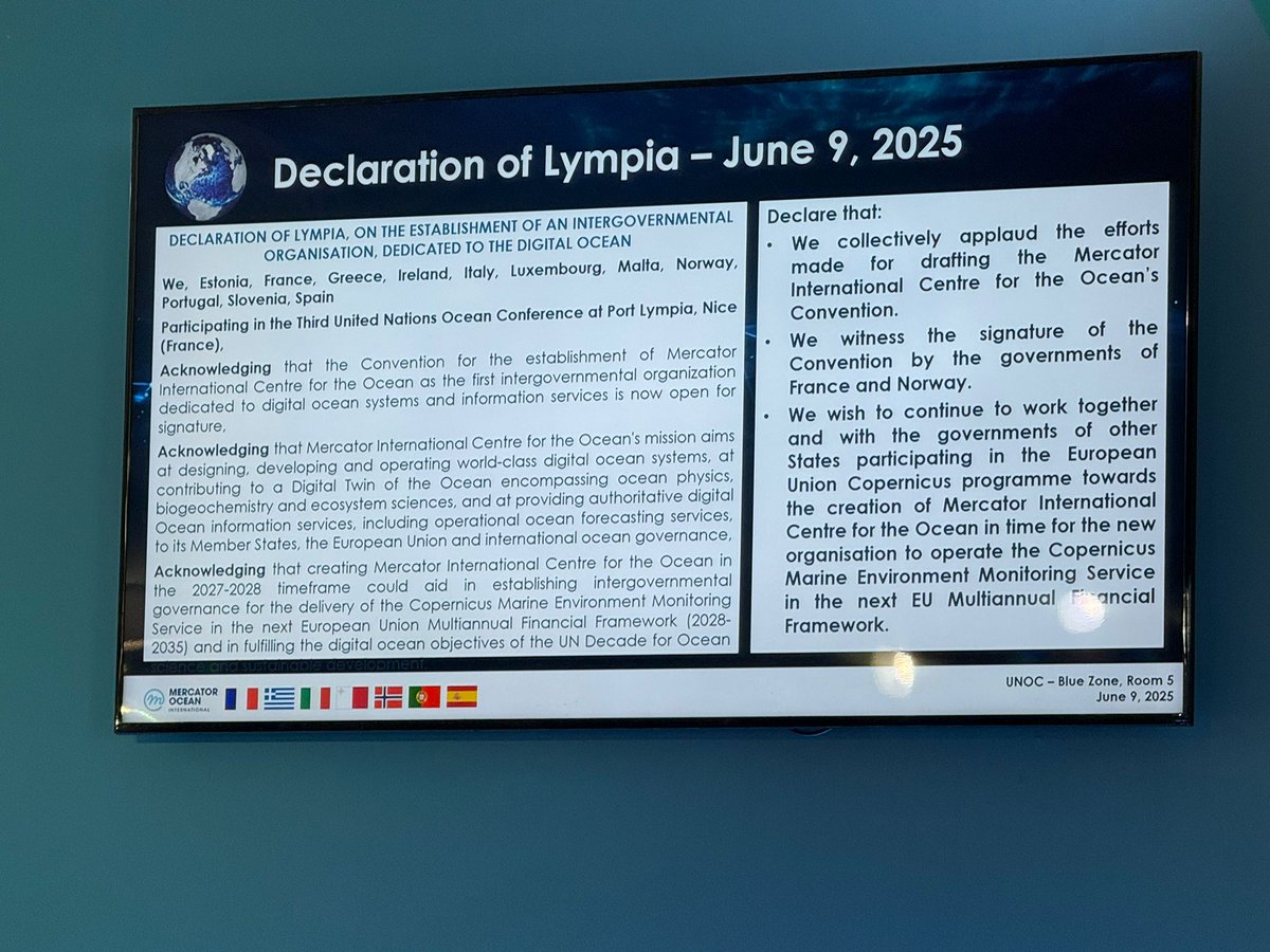CNR-DTA (@cnrdta) on Twitter photo 🌊 Il DSSTTA è a Nizza per il lancio dell’organizzazione intergovernativa "Mercator for the Digital Ocean".
Da oltre 20 anni con <a href="/MercatorOcean/">Mercator Ocean International</a> e <a href="/CopernicusEU/">Copernicus EU</a>, l’Italia sarà protagonista dell’oceano digitale.
<a href="/CNRsocial_/">CNR Consiglio Nazionale delle Ricerche</a> 🌊 Il DSSTTA è a Nizza per il lancio dell’organizzazione intergovernativa "Mercator for the Digital Ocean".
Da oltre 20 anni con <a href="/MercatorOcean/">Mercator Ocean International</a> e <a href="/CopernicusEU/">Copernicus EU</a>, l’Italia sarà protagonista dell’oceano digitale.
<a href="/CNRsocial_/">CNR Consiglio Nazionale delle Ricerche</a>
